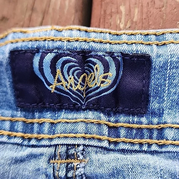 Vintage Angels Y2K Light Blue Denim Jean Pleated Skirt - Picture 3 of 10